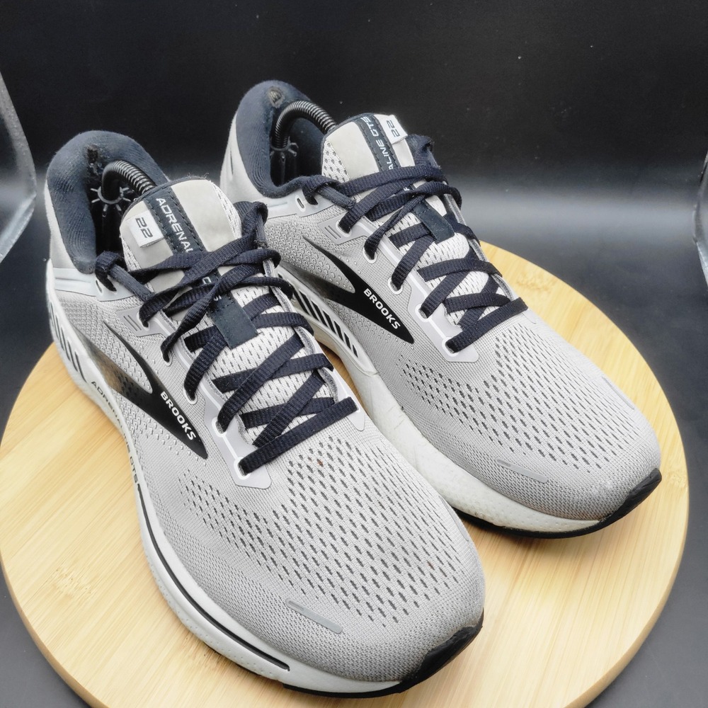 Brooks Adrenaline GTS 22 Mens Running Shoes Grey Black 1103661D012 Size 10
